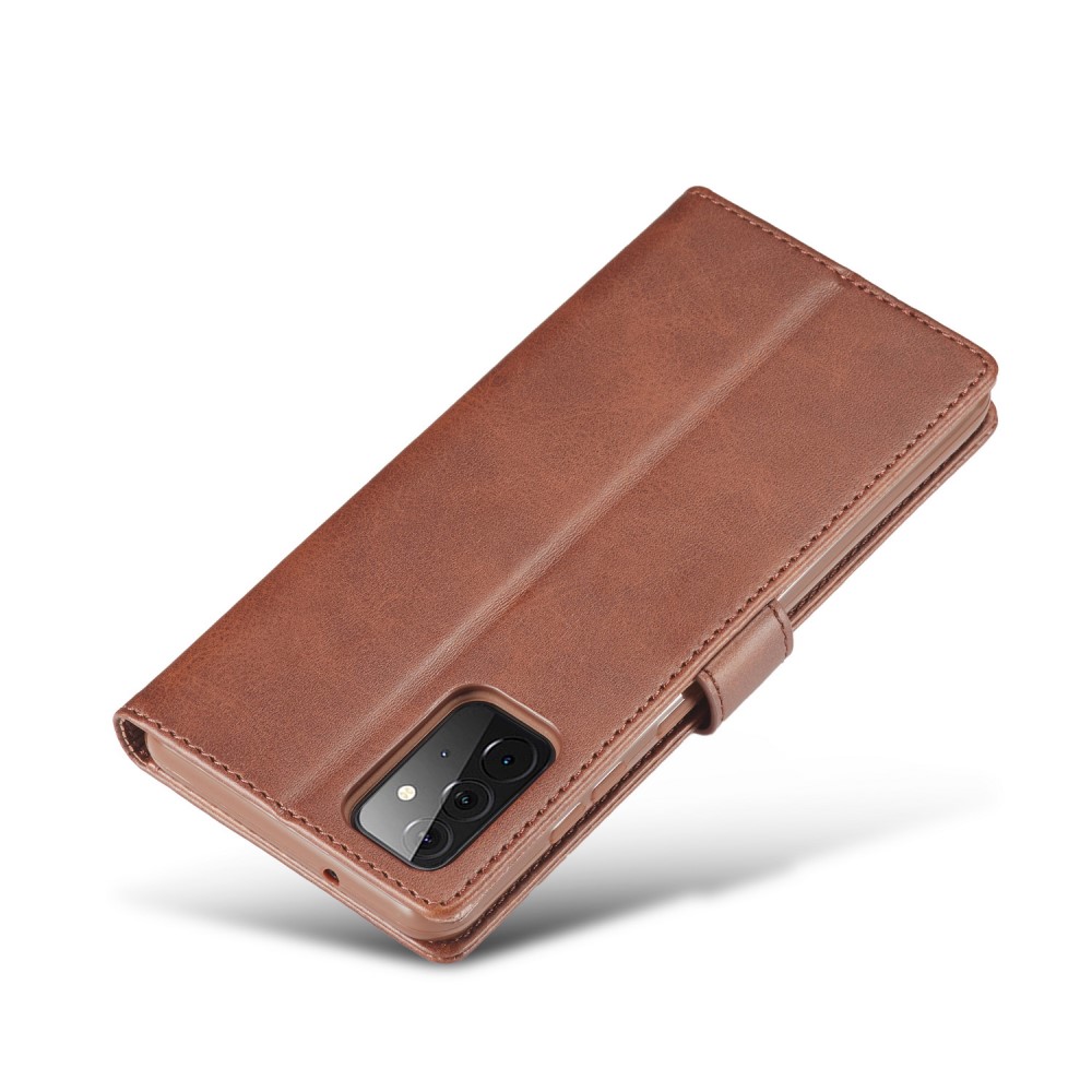 LC.IMEEKE Samsung Galaxy A72 - LC.IMEEKE Läder Fodral - Brun