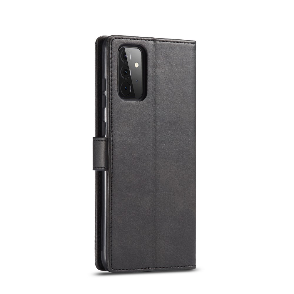 LC.IMEEKE Samsung Galaxy A72 - LC.IMEEKE Läder Fodral - Svart