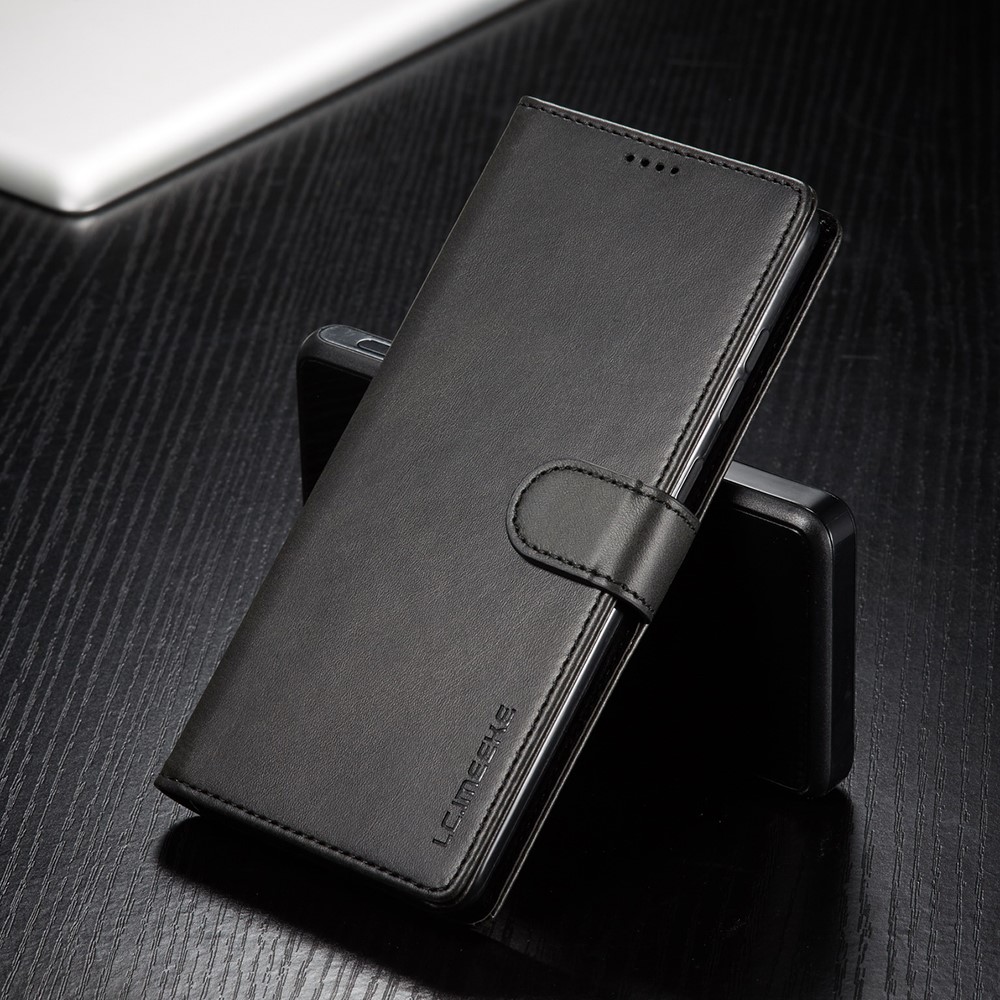 LC.IMEEKE Samsung Galaxy A72 - LC.IMEEKE Läder Fodral - Svart