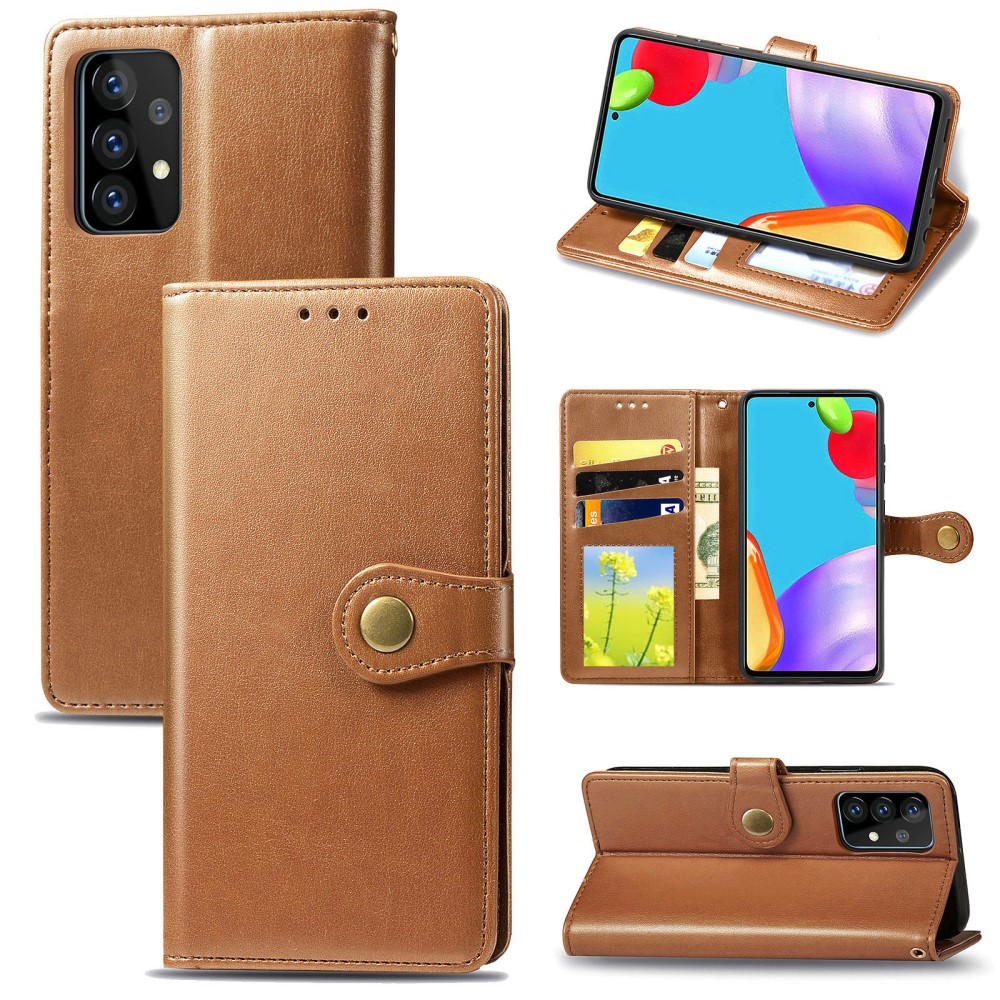  Samsung Galaxy A72 - Solid Plånboksfodral - Brun
