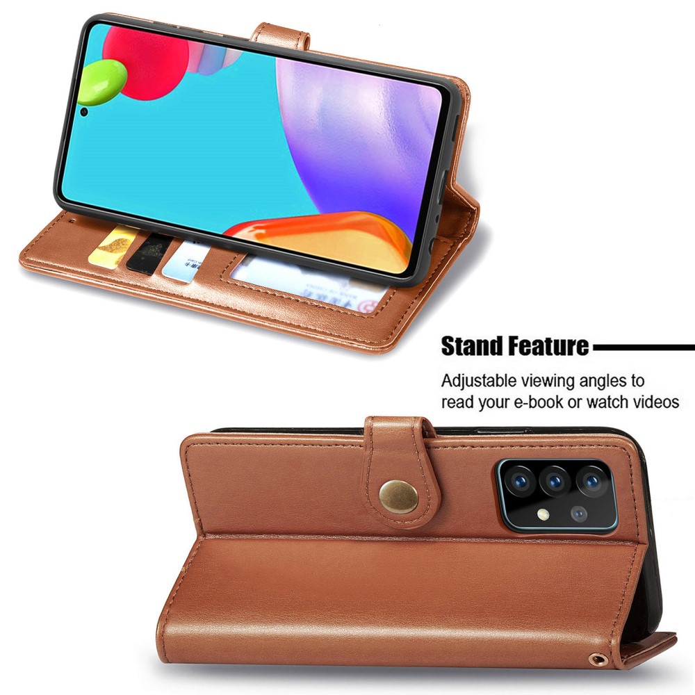  Samsung Galaxy A72 - Solid Plånboksfodral - Brun