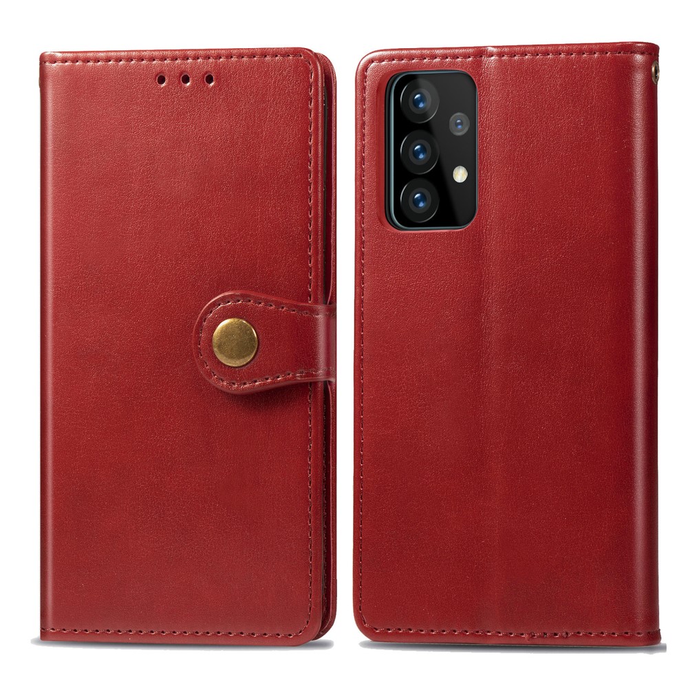  Samsung Galaxy A72 - Solid Plånboksfodral - Röd