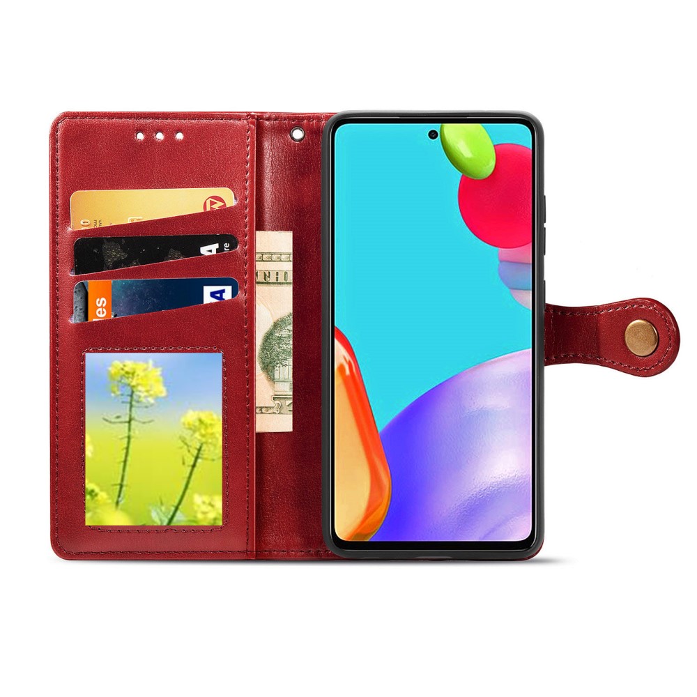  Samsung Galaxy A72 - Solid Plånboksfodral - Röd