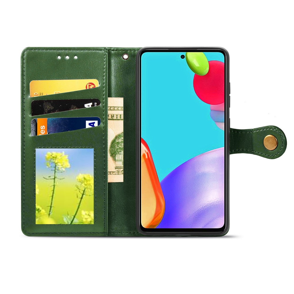  Samsung Galaxy A72 - Solid Plånboksfodral - Grön