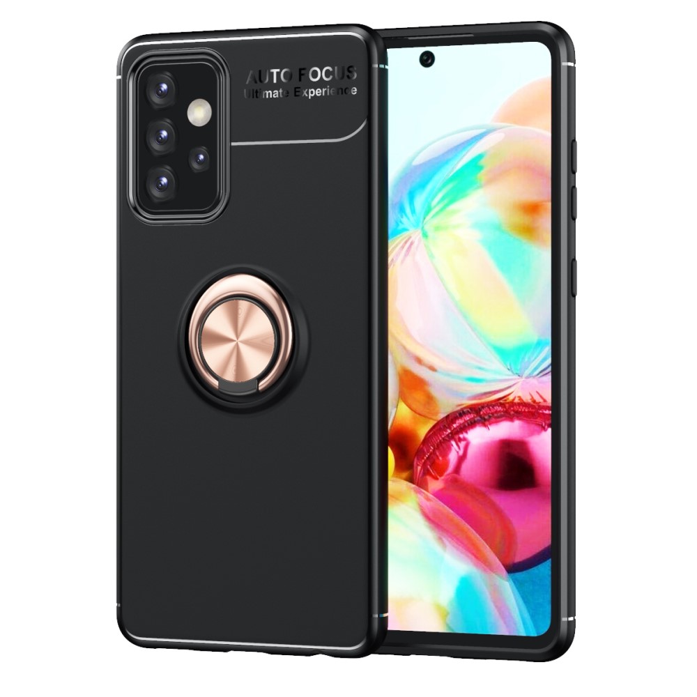 Samsung Galaxy A72 - Ring Skal - Svart/Roséguld