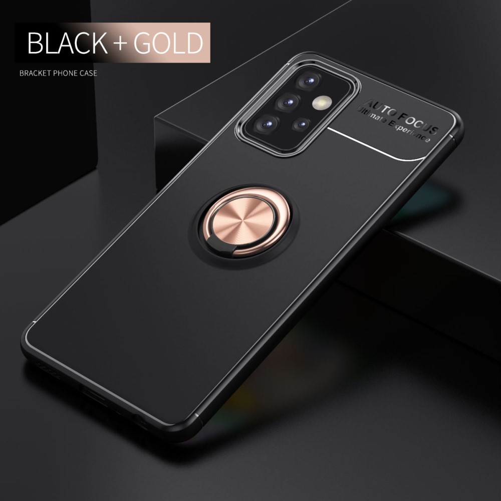  Samsung Galaxy A72 - Ring Skal - Svart/Roséguld