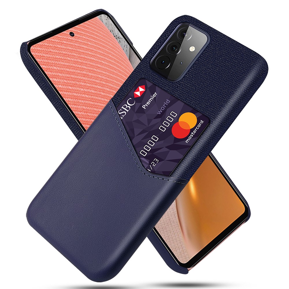 KSQ Samsung Galaxy A72 - KSQ Skal Med Kortfack - Blå