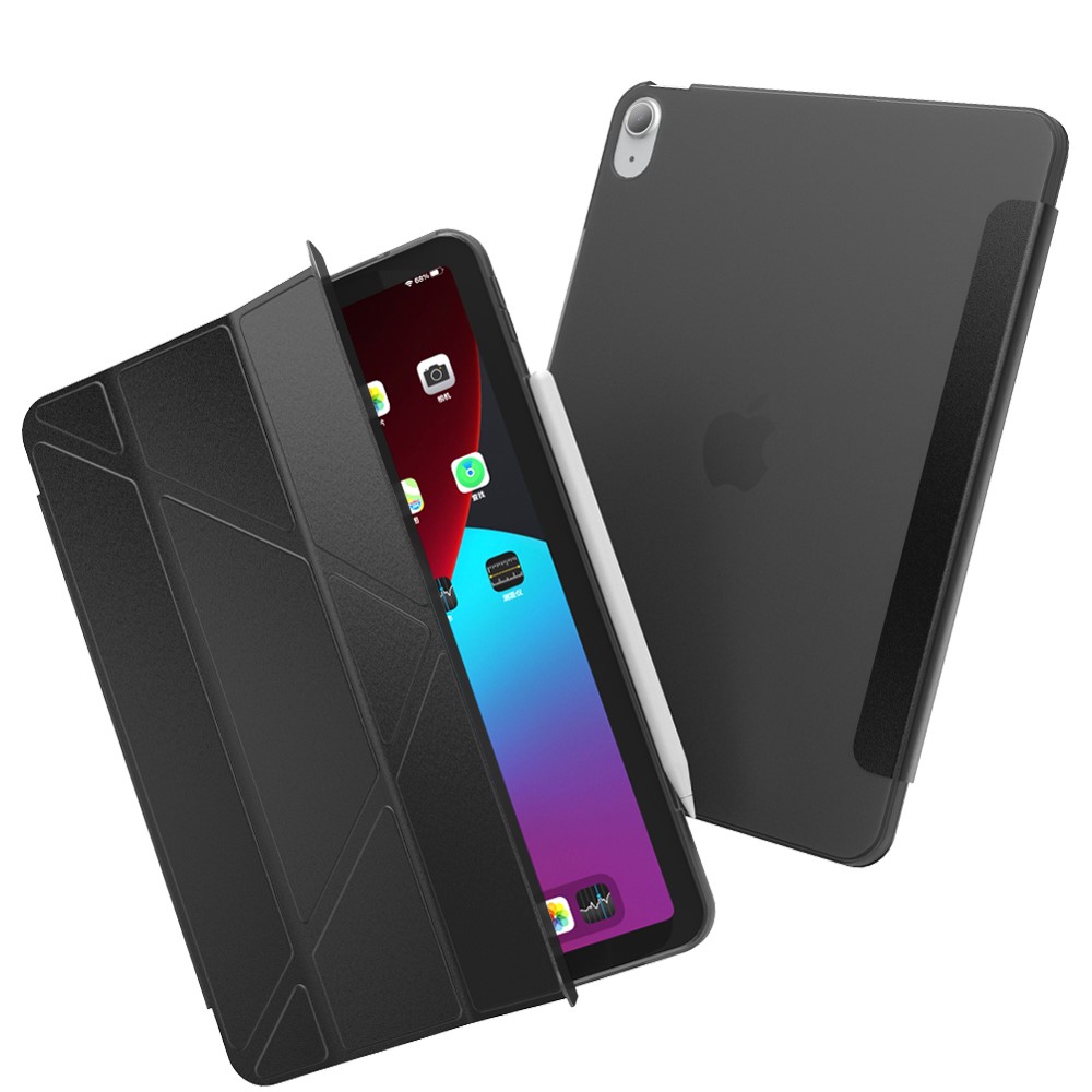  iPad Air 2026-2020 / Pro 11 2018 Fodral Tri-Fold Svart
