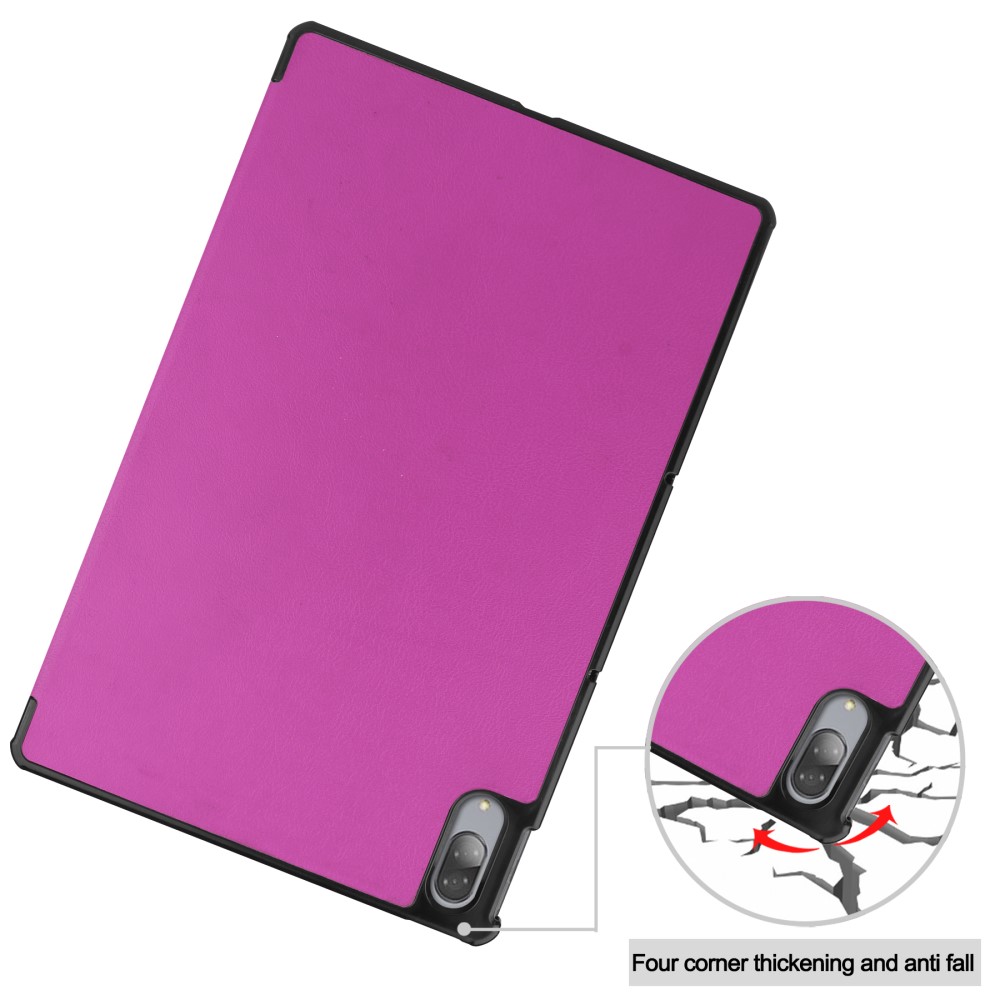  Lenovo Tab P11 Pro - Tri-Fold Läder Fodral - Lila