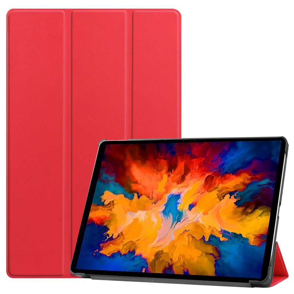  Lenovo Tab P11 Pro - Tri-Fold Läder Fodral - Röd