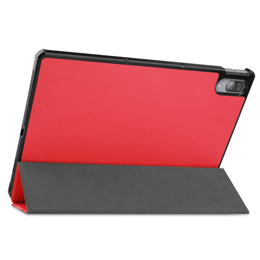  Lenovo Tab P11 Pro - Tri-Fold Läder Fodral - Röd