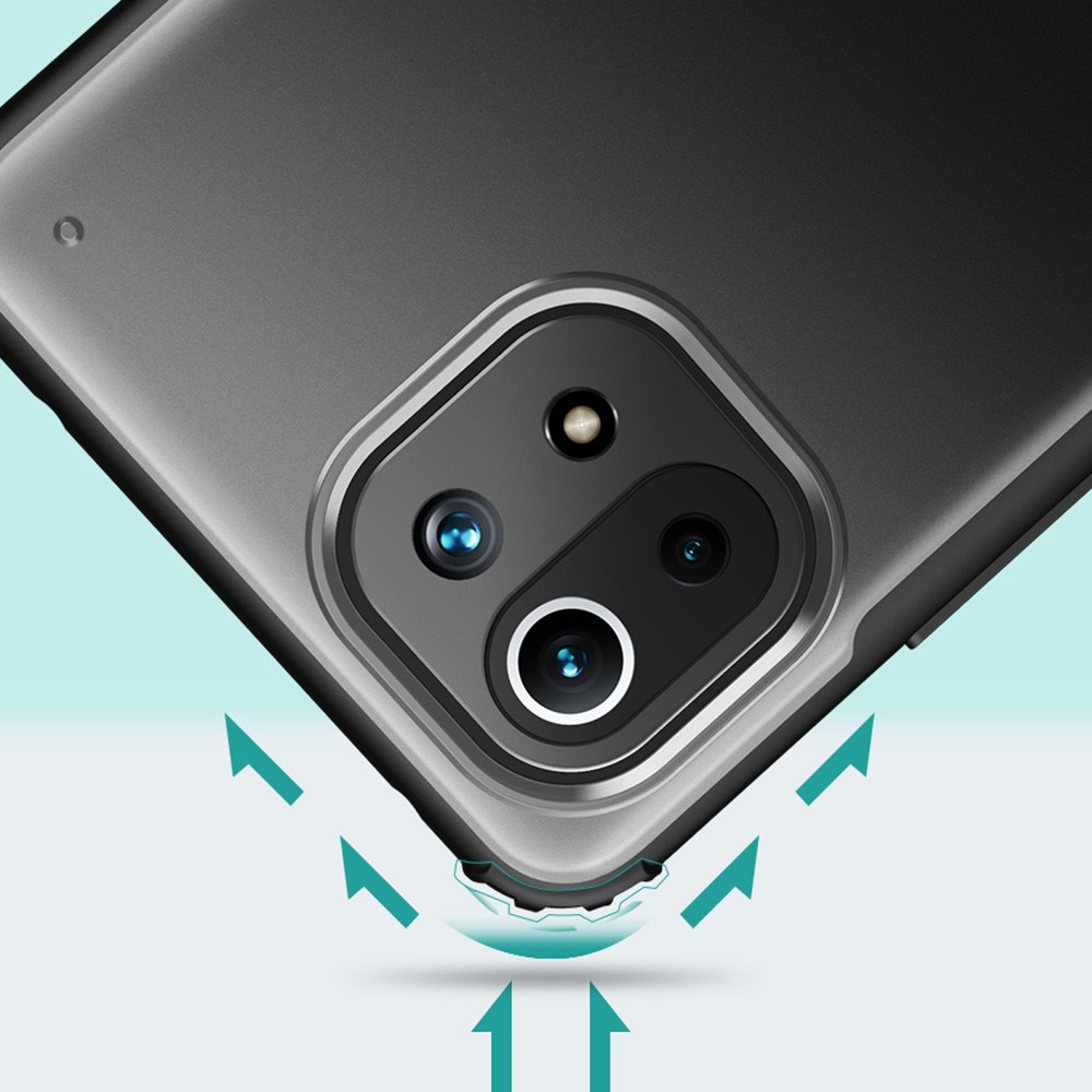  Xiaomi Mi 11 Lite - Shockproof Hybrid Armor Skal - Svart