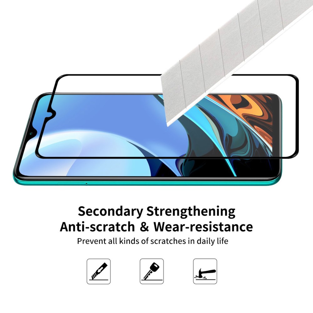 HAT PRINCE Xiaomi Redmi 9T - 2-PACK HAT PRINCE Heltäckande Skärmskydd