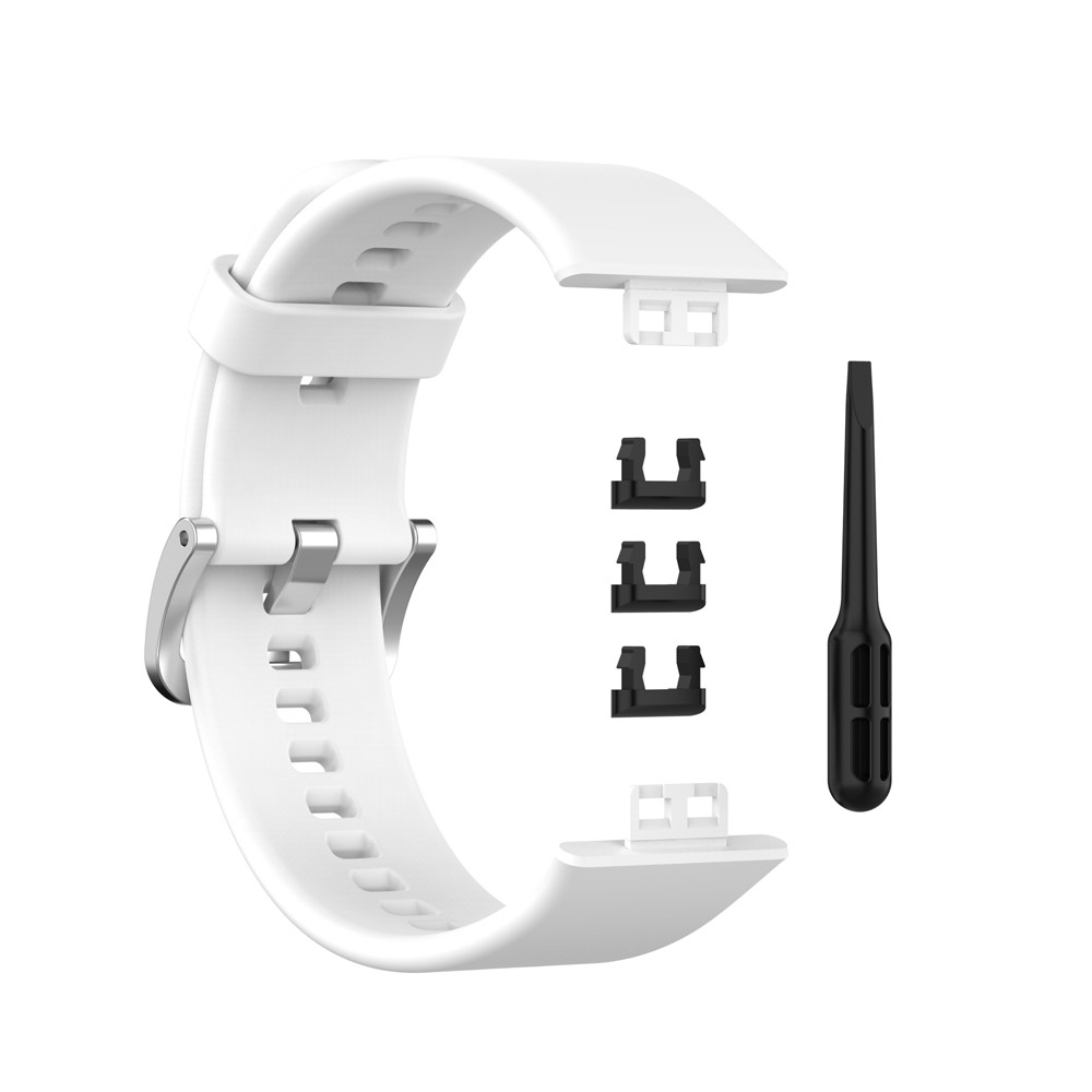  Silikon Armband För Huawei Watch Fit - Vit
