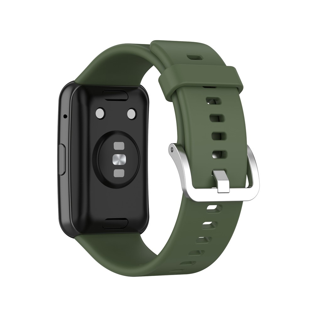  Silikon Armband För Huawei Watch Fit - Grön