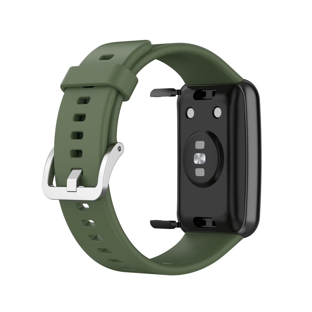  Silikon Armband För Huawei Watch Fit - Grön