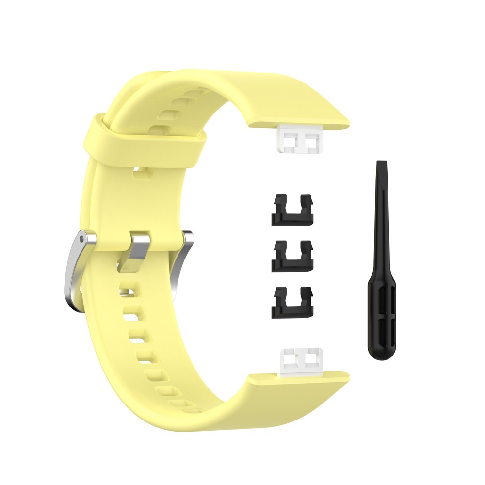 Silikon Armband För Huawei Watch Fit - Gul