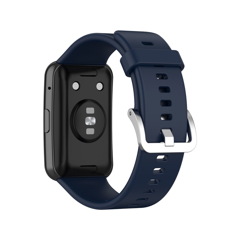  Silikon Armband För Huawei Watch Fit - Mörk Blå