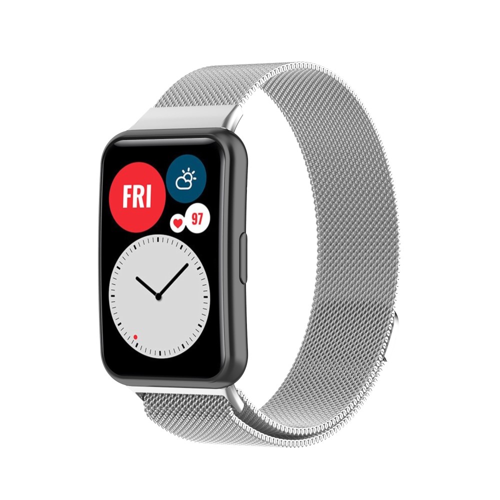  Milanese Loop Metall Armband Huawei Watch Fit - Silver
