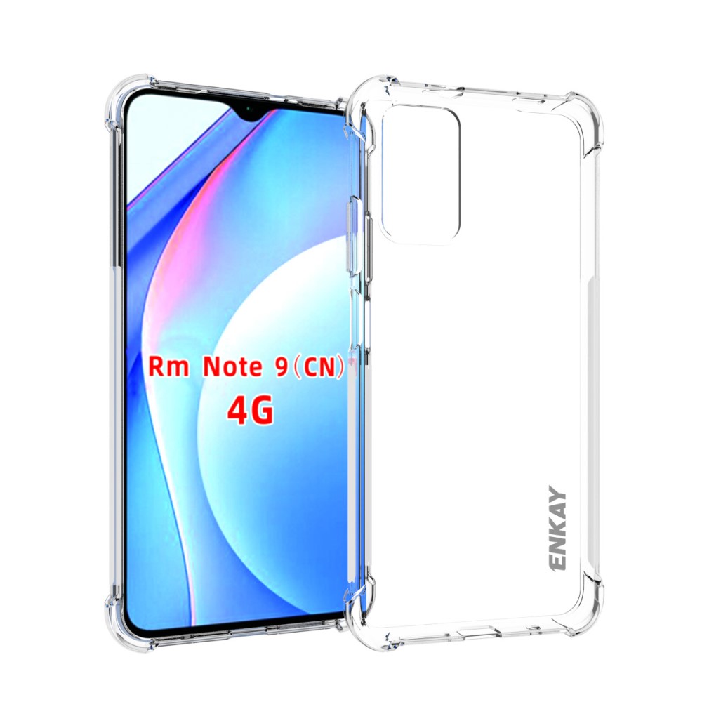 ENKAY Xiaomi Redmi 9T - ENKAY Shockproof TPU Skal - Transparent