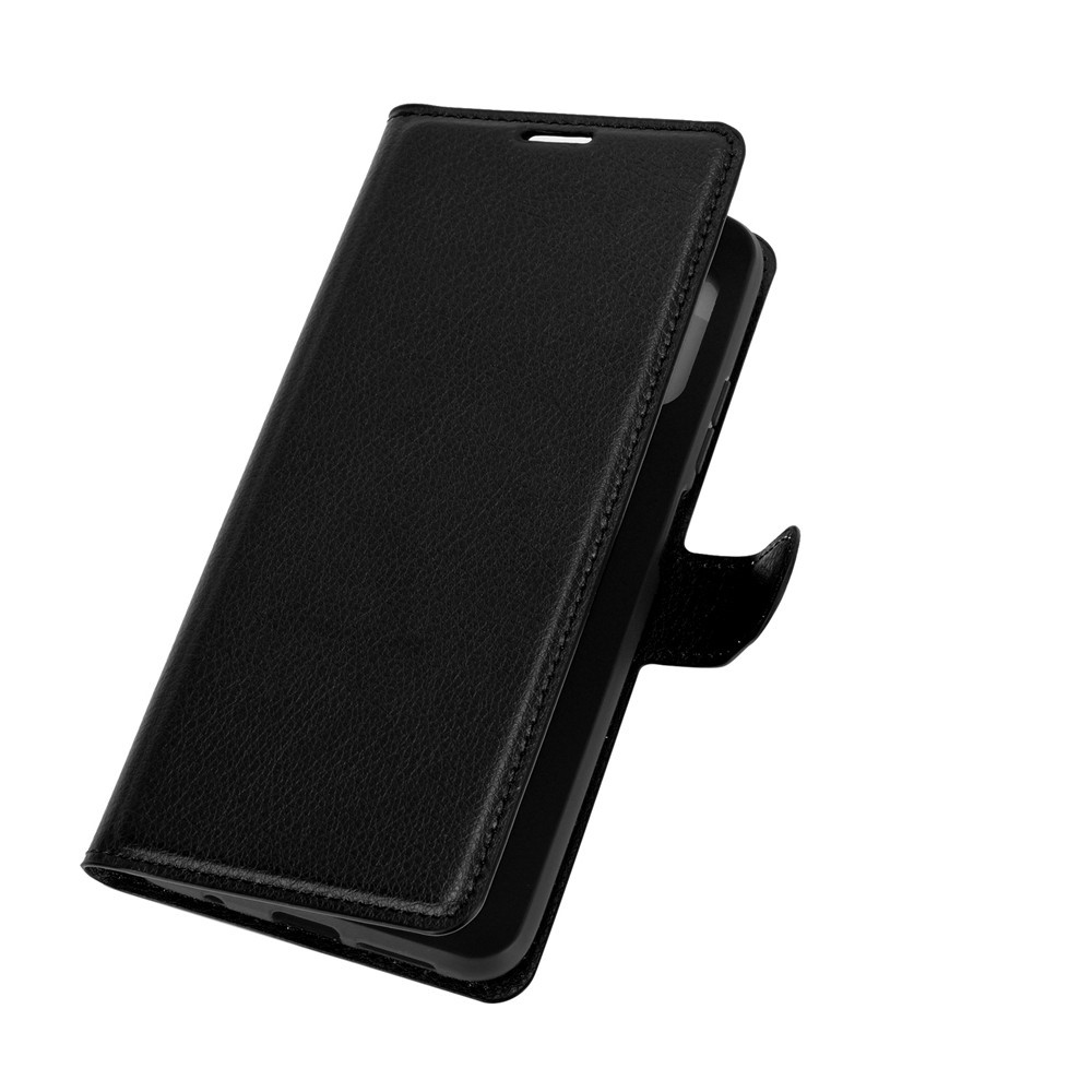  Xiaomi Redmi 9T - Litchi Läder Fodral - Svart