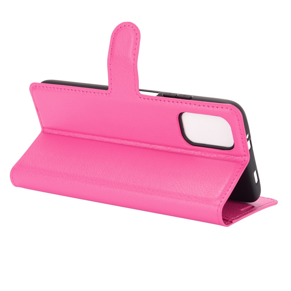  Xiaomi Redmi 9T - Litchi Läder Fodral - Rosa