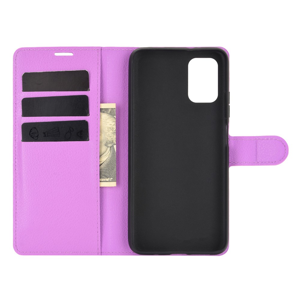  Xiaomi Redmi 9T - Litchi Läder Fodral - Lila