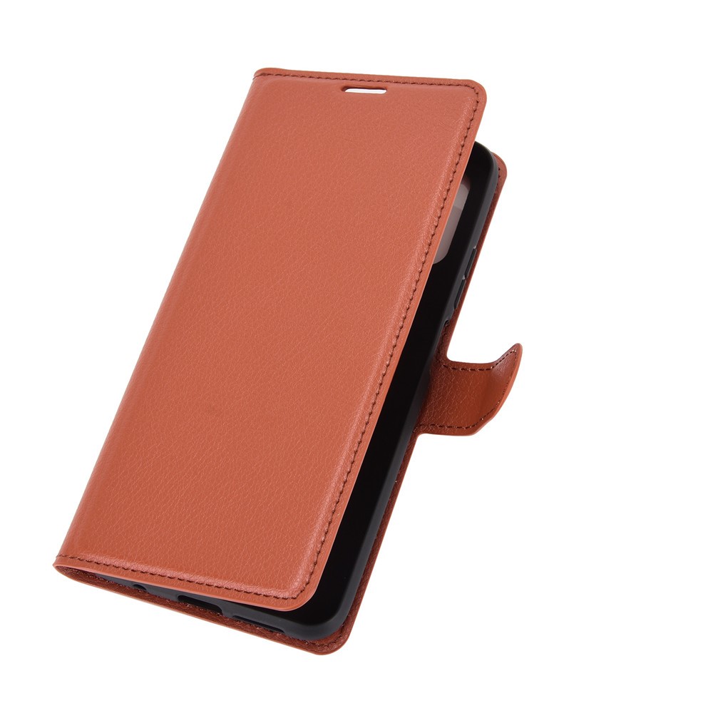  Xiaomi Redmi 9T - Litchi Läder Fodral - Brun