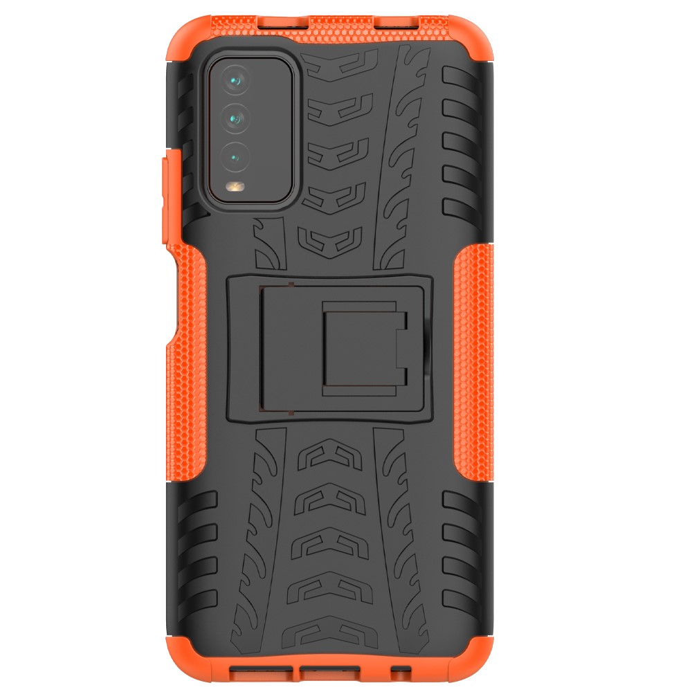  Xiaomi Redmi 9T - Ultimata Stöttåliga Skalet med Stöd - Orange