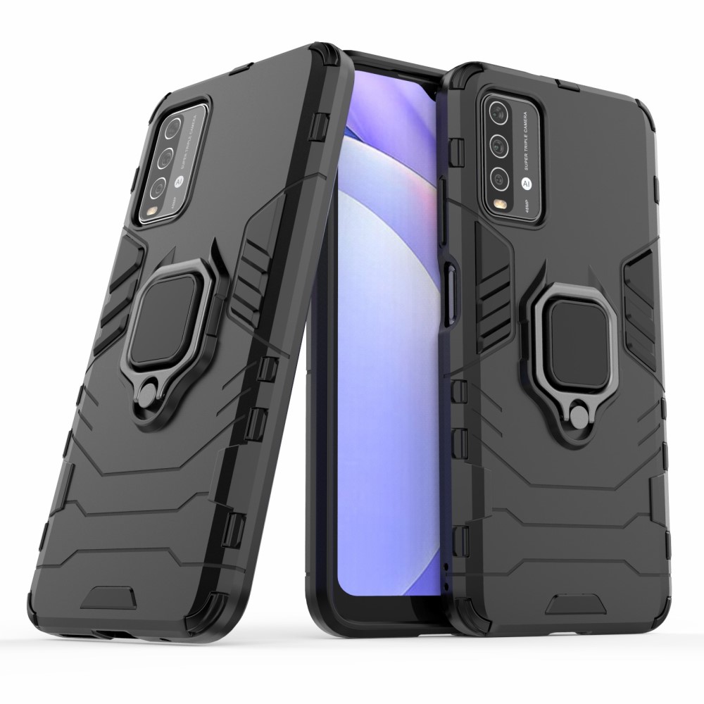 Xiaomi Redmi 9T - Hybrid Ring Skal - Svart