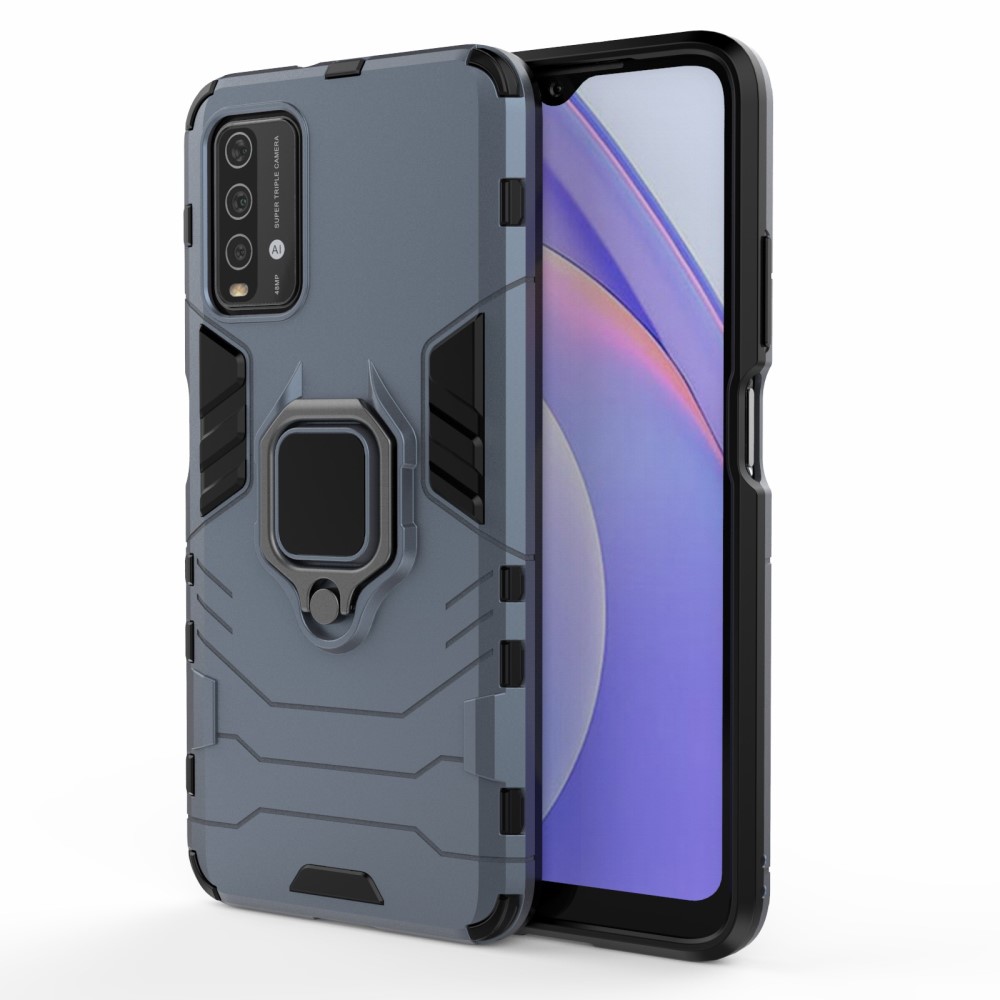  Xiaomi Redmi 9T - Hybrid Ring Skal - Blå