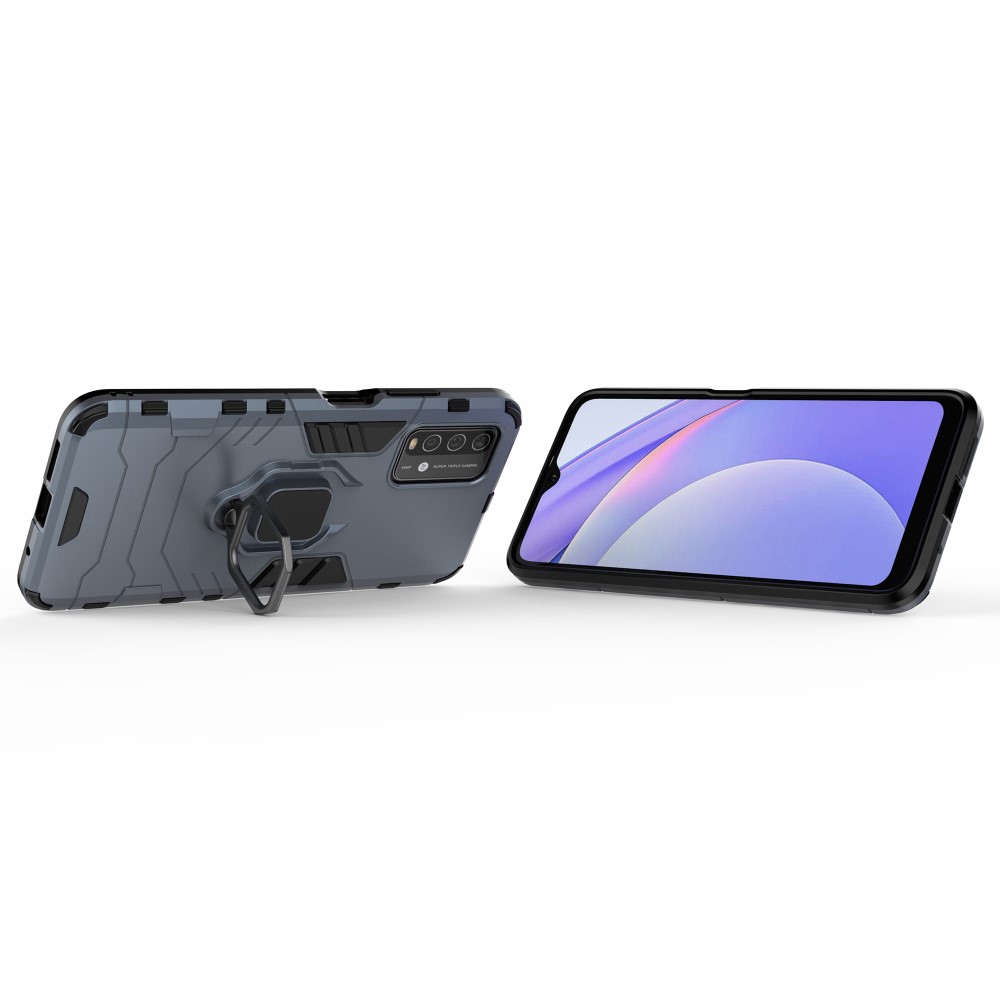  Xiaomi Redmi 9T - Hybrid Ring Skal - Blå