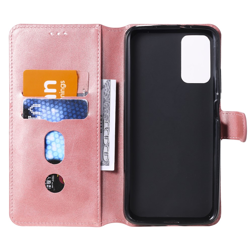  Xiaomi Redmi 9T - Solid Läder Fodral - Roséguld
