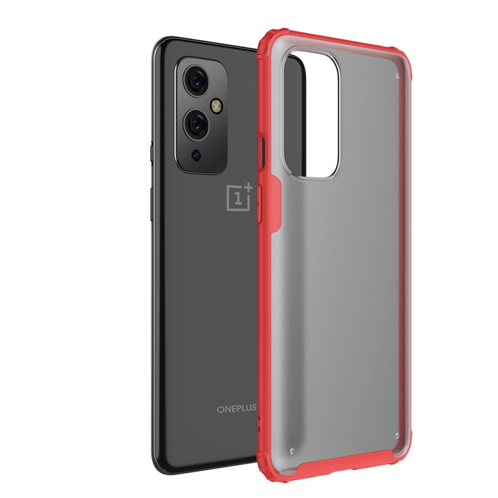  OnePlus 9 - Armor Shockproof Hybrid Skal - Röd