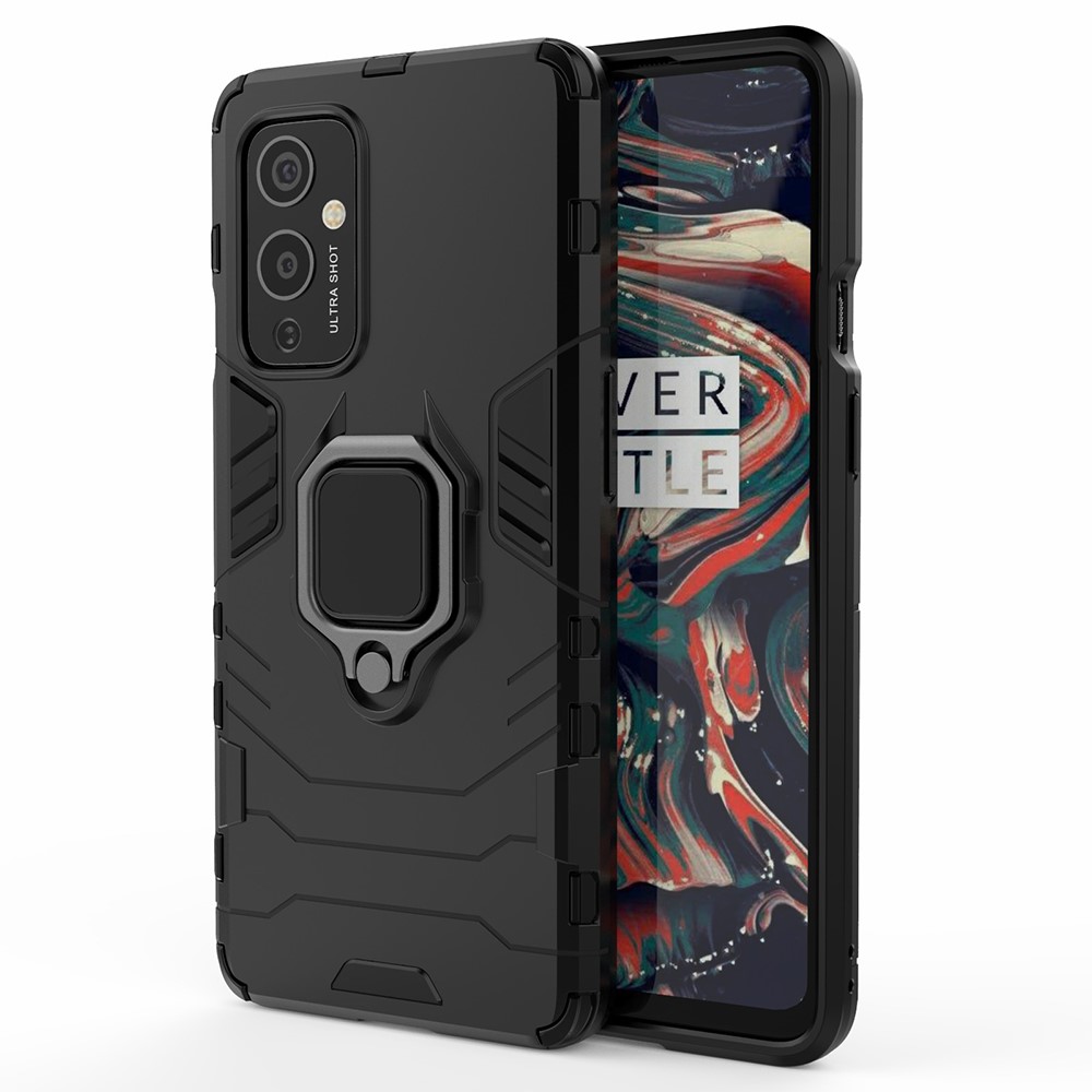  OnePlus 9 - Hybrid Ring Skal - Svart