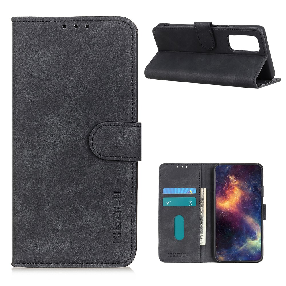 KHAZNEH OnePlus 9 - KHAZNEH Retro Läder Fodral - Svart