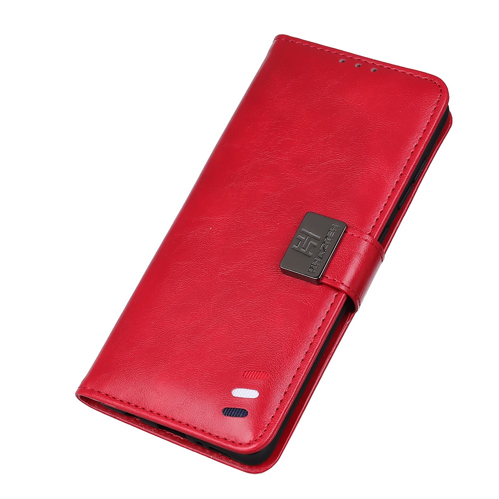 KHAZNEH OnePlus 9 - KHAZNEH Tri-Color Läder Fodral - Röd