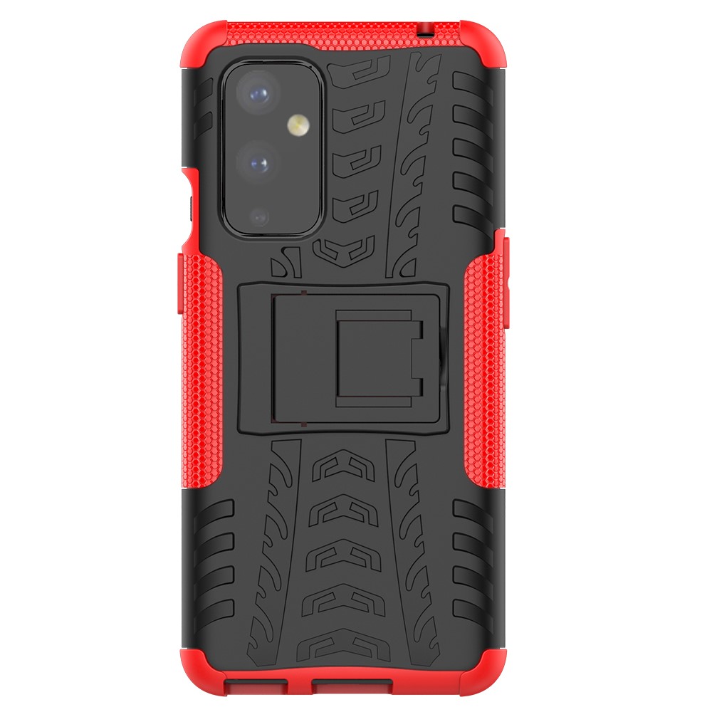 OnePlus 9 - Ultimata Stöttåliga Skalet med Stöd - Röd