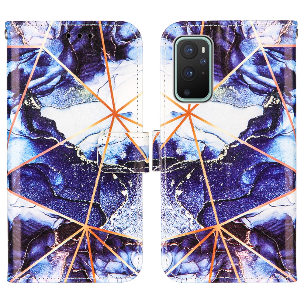  OnePlus 9 - Marmor Textur Läder Fodral