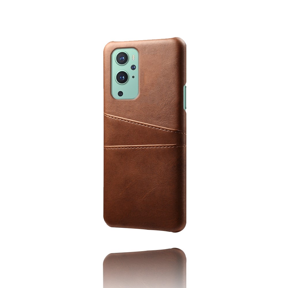 KSQ OnePlus 9 - KSQ Skal Med Kortfack - Brun