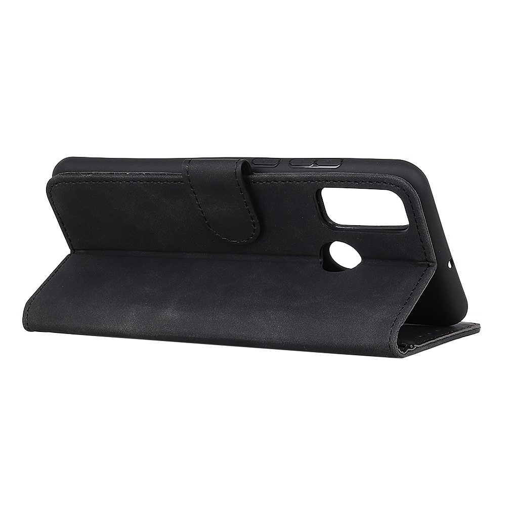KHAZNEH Motorola Moto G10/G20/G30 - KHAZNEH Retro Läder Fodral - Svart