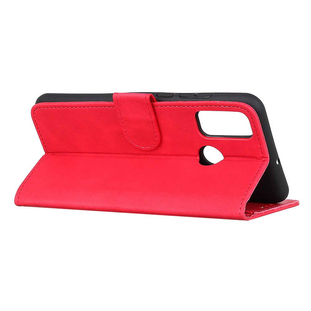 KHAZNEH Motorola Moto G10/G20/G30 - KHAZNEH Retro Läder Fodral - Röd
