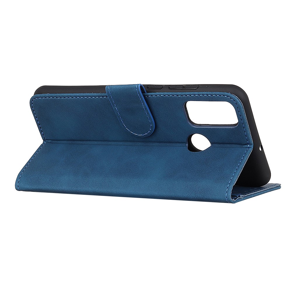 KHAZNEH Motorola Moto G10/G20/G30 - KHAZNEH Retro Läder Fodral - Blå