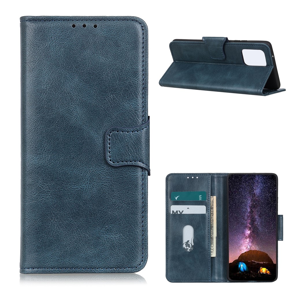  Xiaomi Mi 11 - Crazy Horse Plånboksfodral - Blå