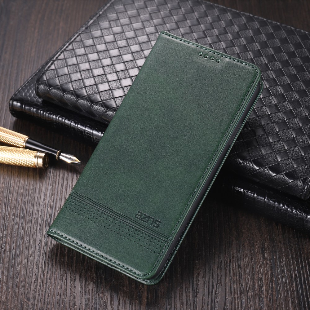 AZNS Xiaomi Mi 11 - AZNS Läder Flip Fodral - Grön