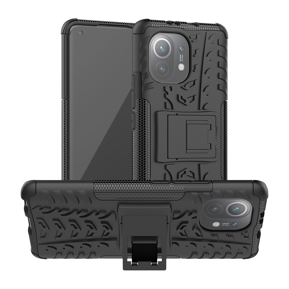  Xiaomi Mi 11 - Ultimata Stöttåliga Skalet med Stöd - Svart