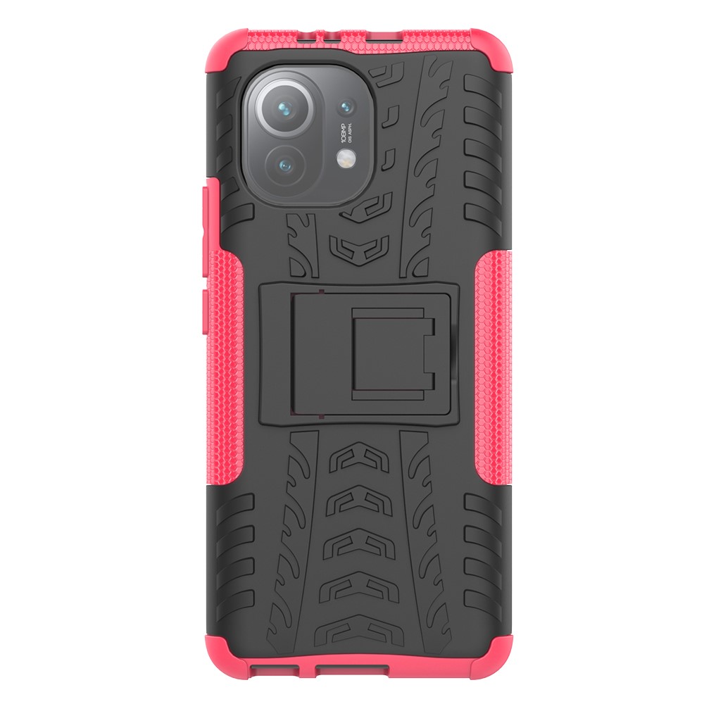  Xiaomi Mi 11 - Ultimata Stöttåliga Skalet med Stöd - Rosa