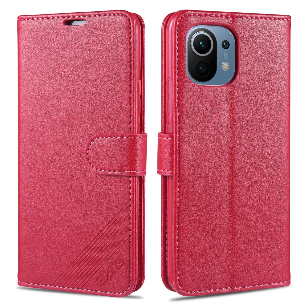 AZNS Xiaomi Mi 11 - AZNS Läder Fodral - Rosa