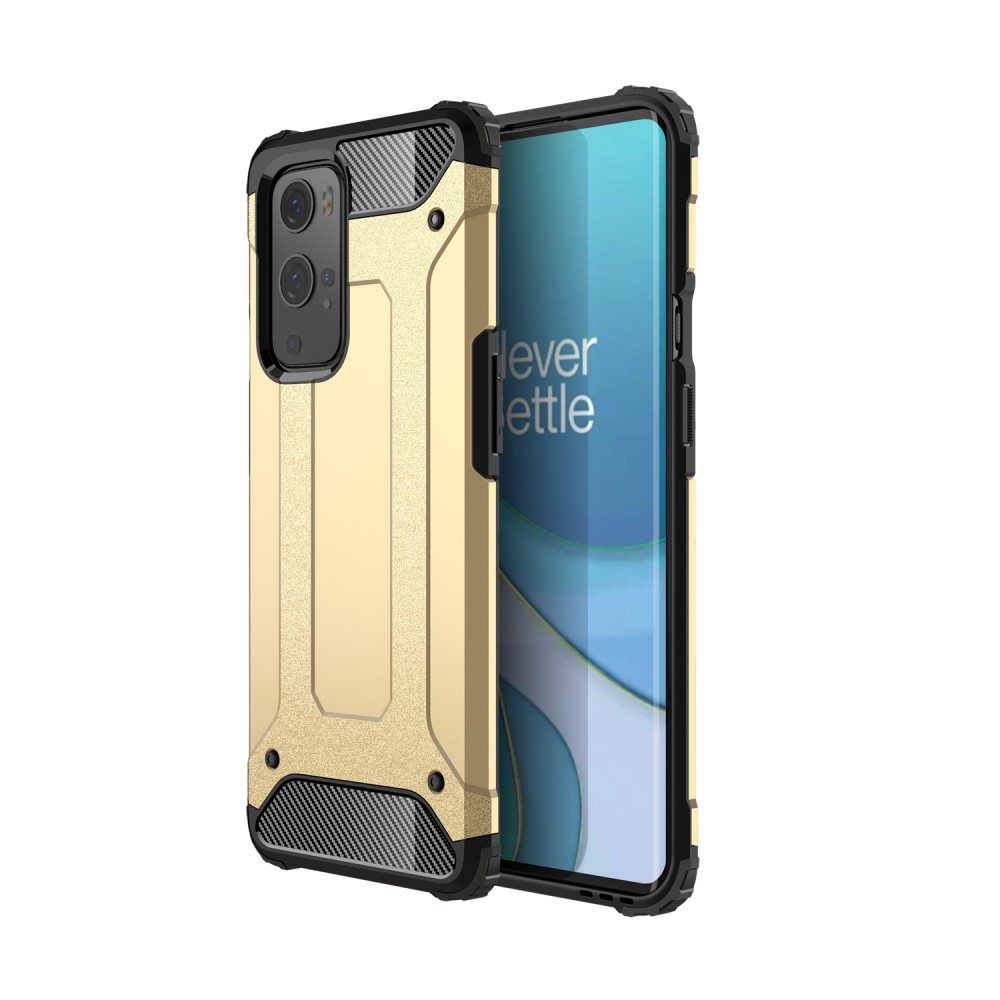 OnePlus 9 Pro - Shockproof Armor Hybrid Skal - Guld