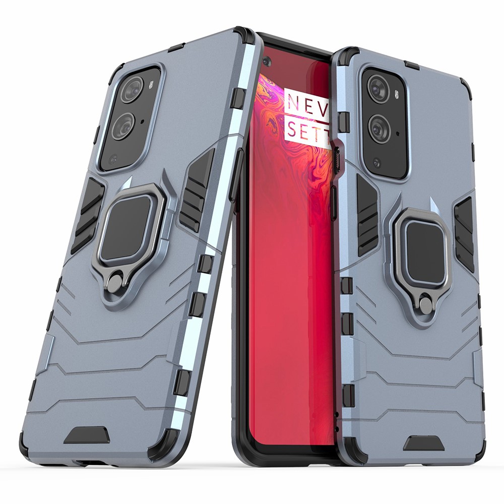  OnePlus 9 Pro - Hybrid Ring Skal - Blå